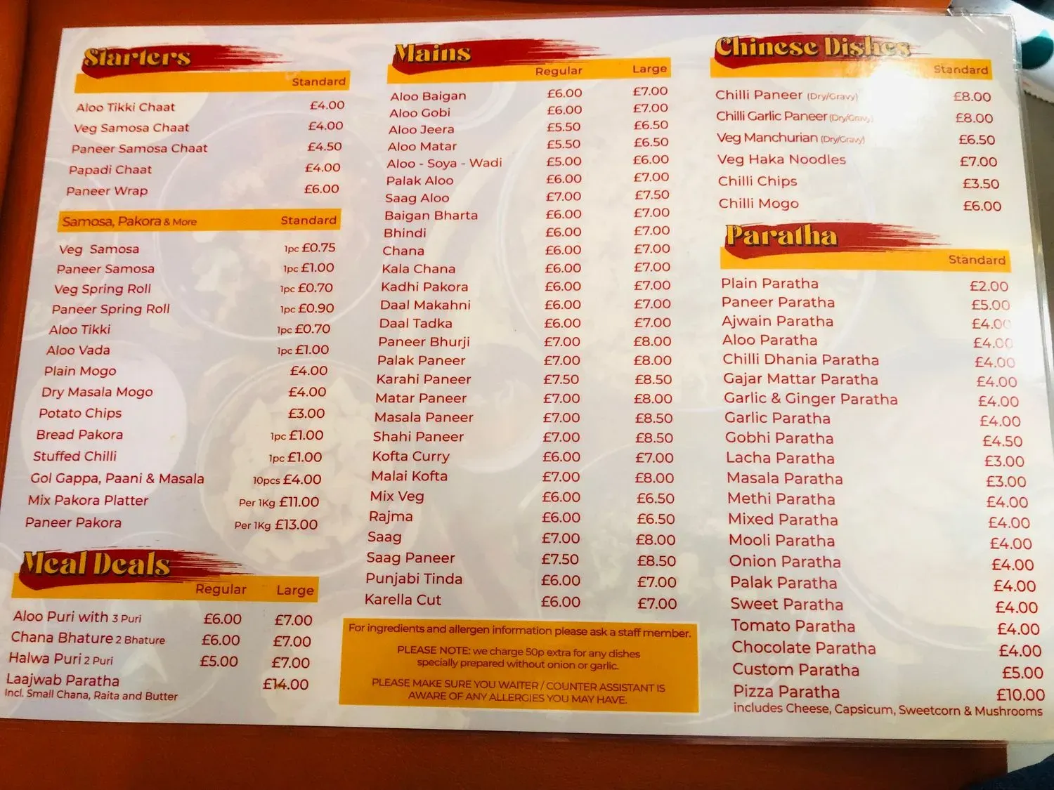 Menu 2