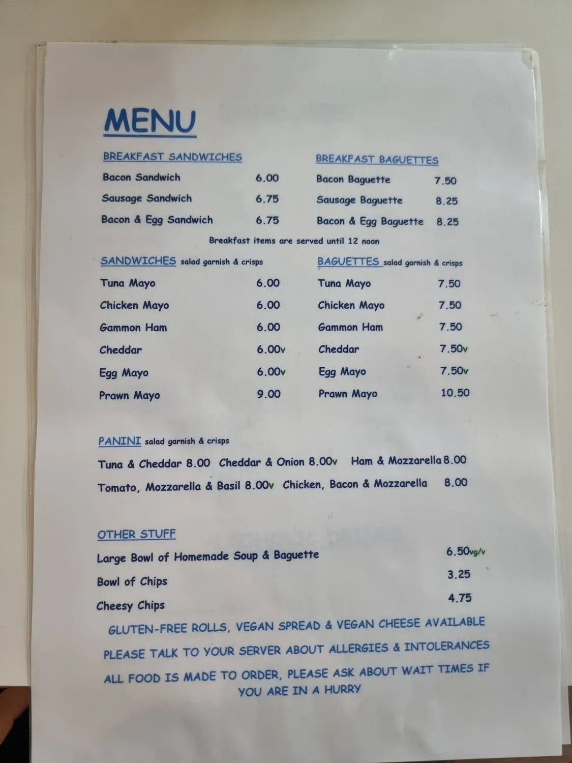 Menu 1