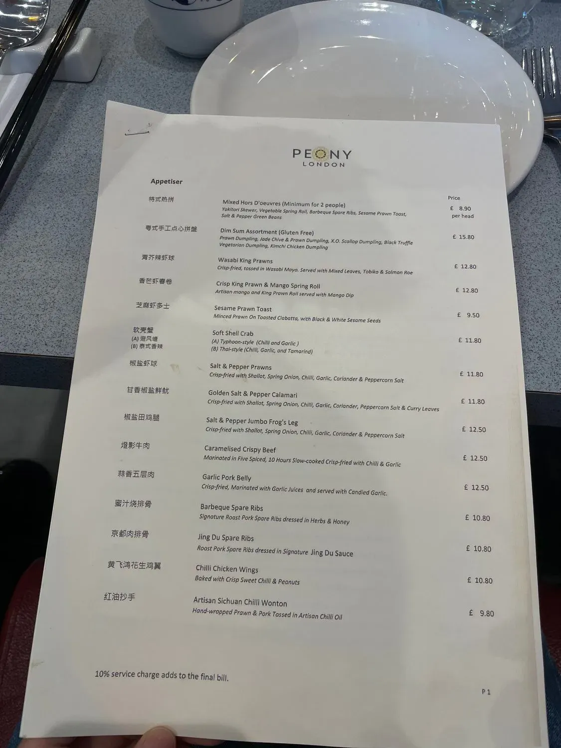 Menu 1