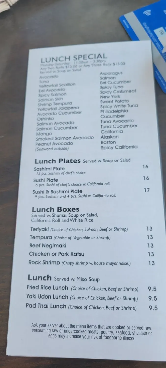 Menu 5