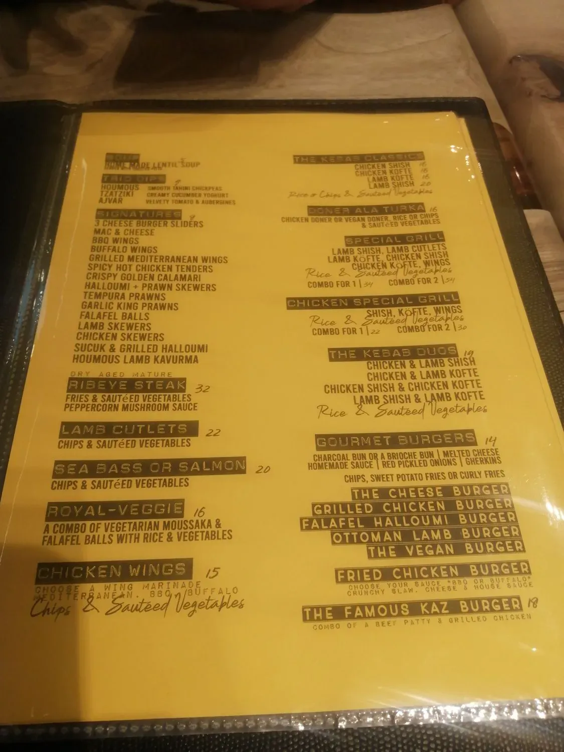 Menu 2