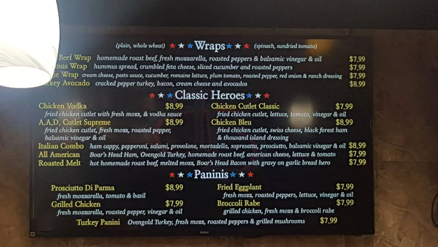 Menu 5