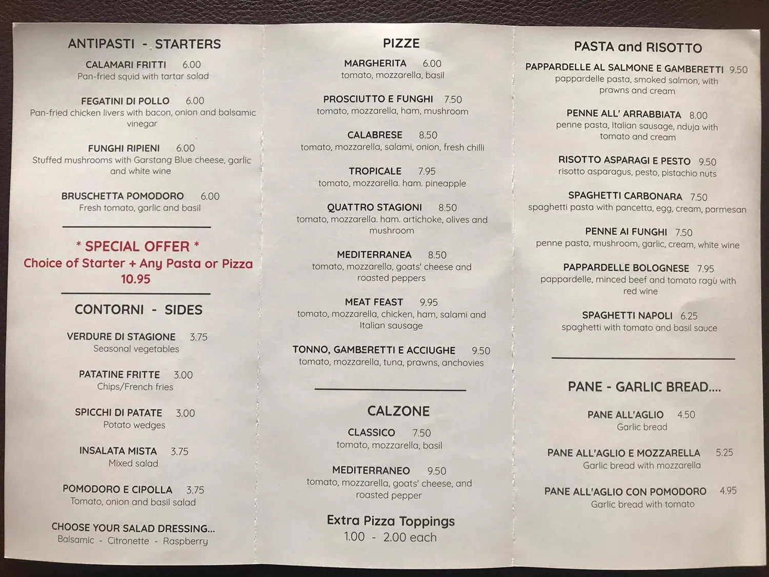 Menu 1