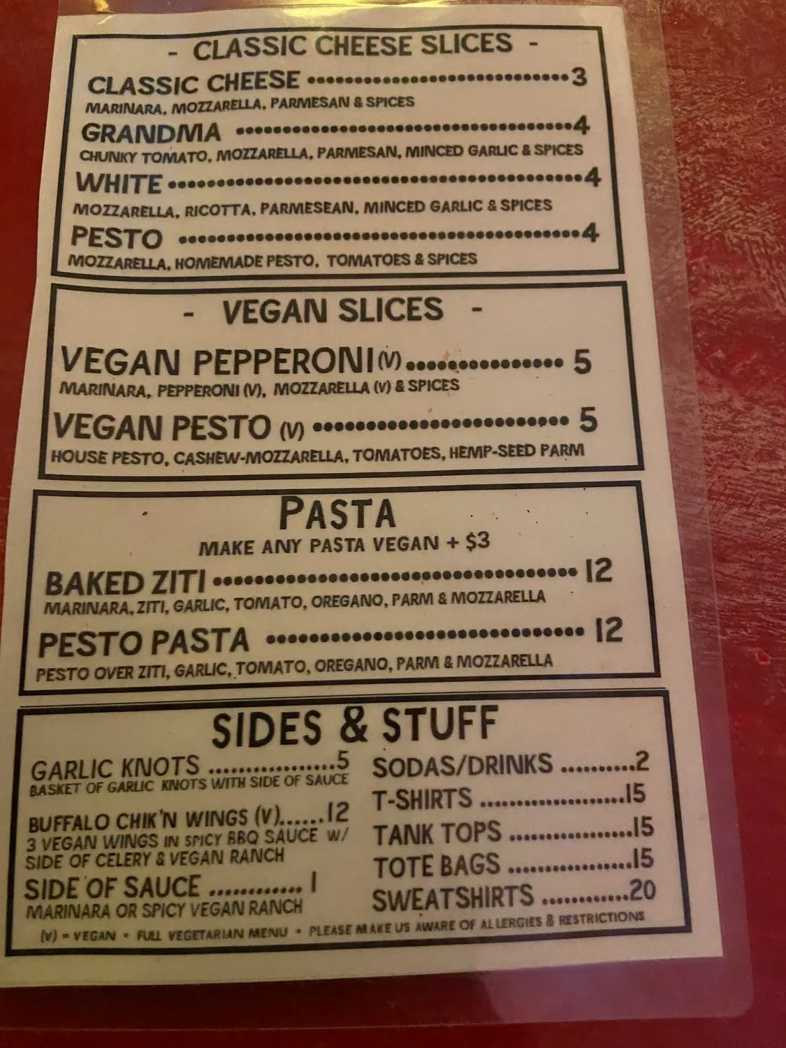 Menu 1