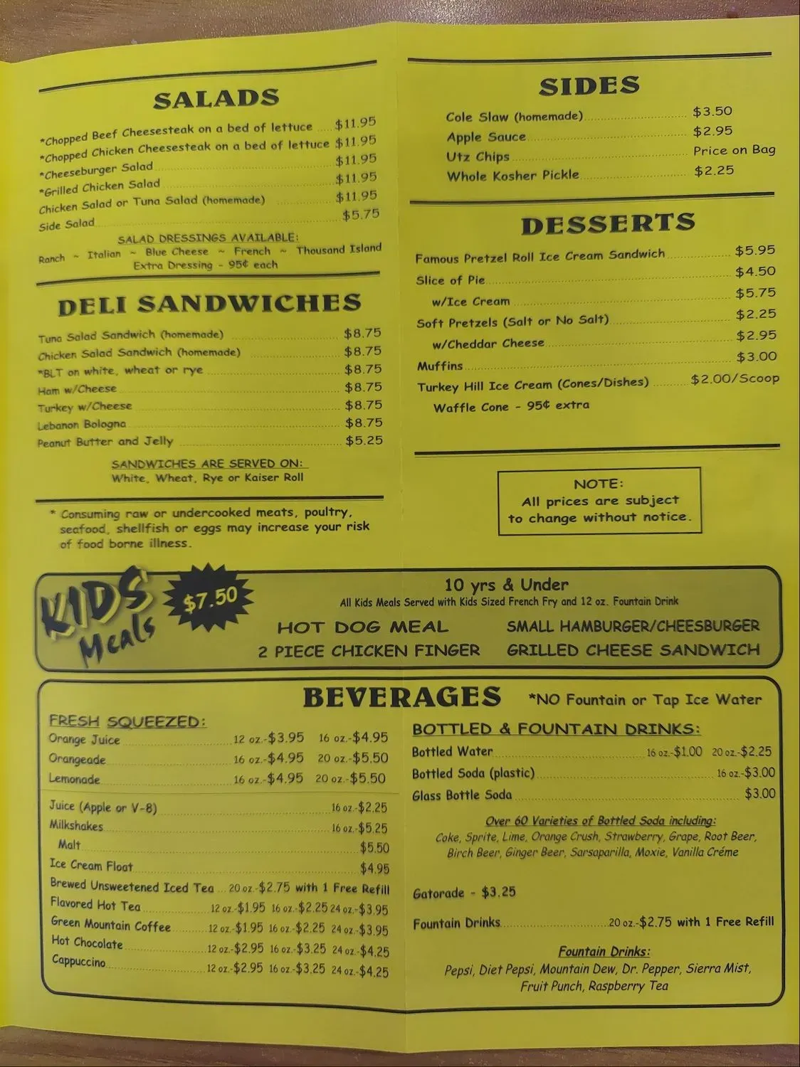 Menu 5