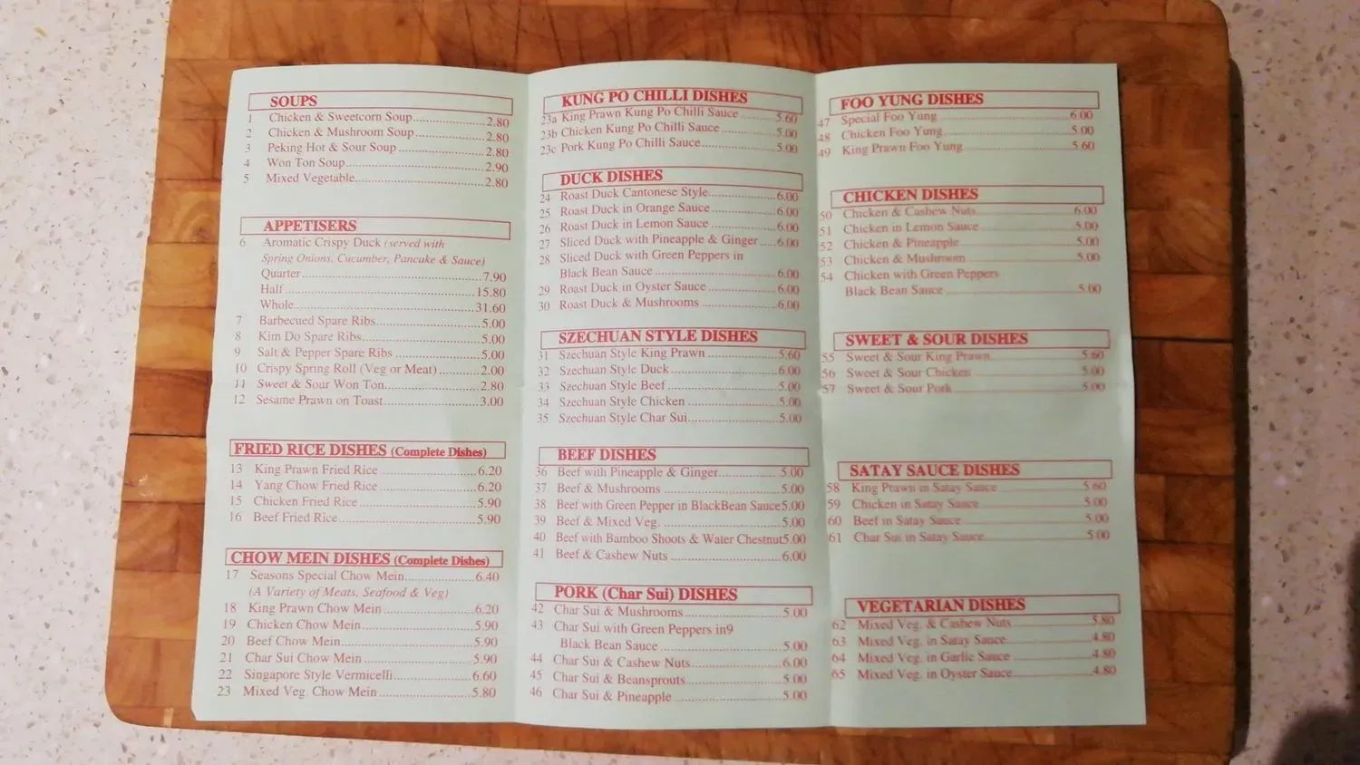 Menu 2