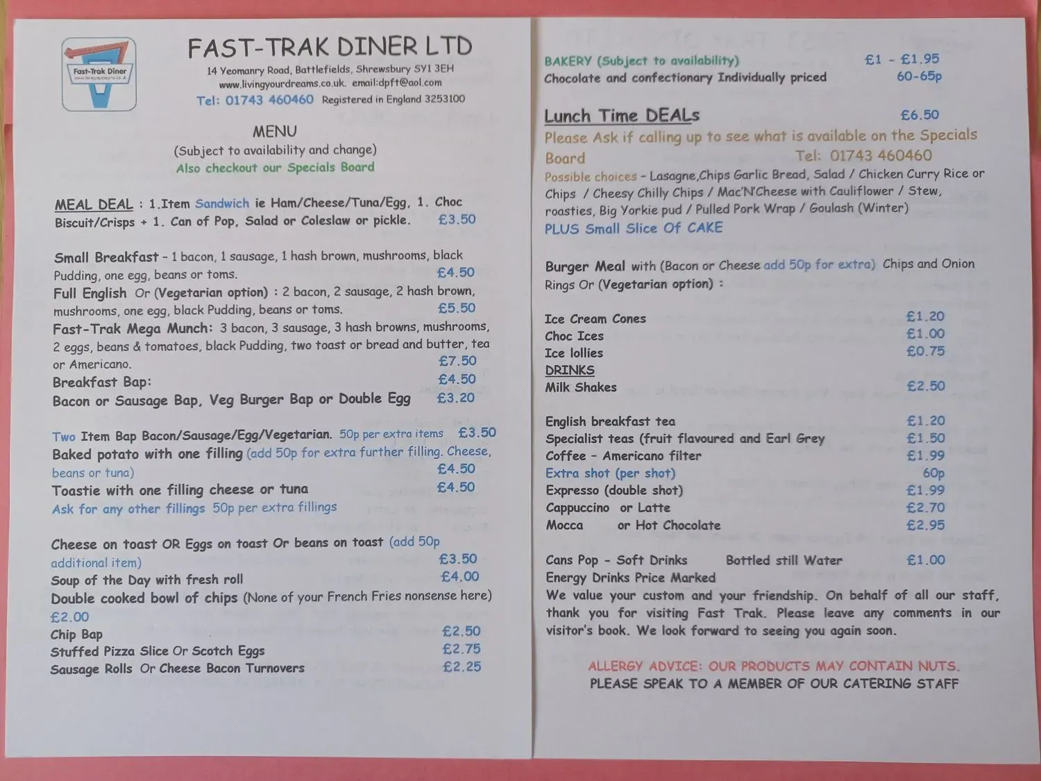 Menu 2