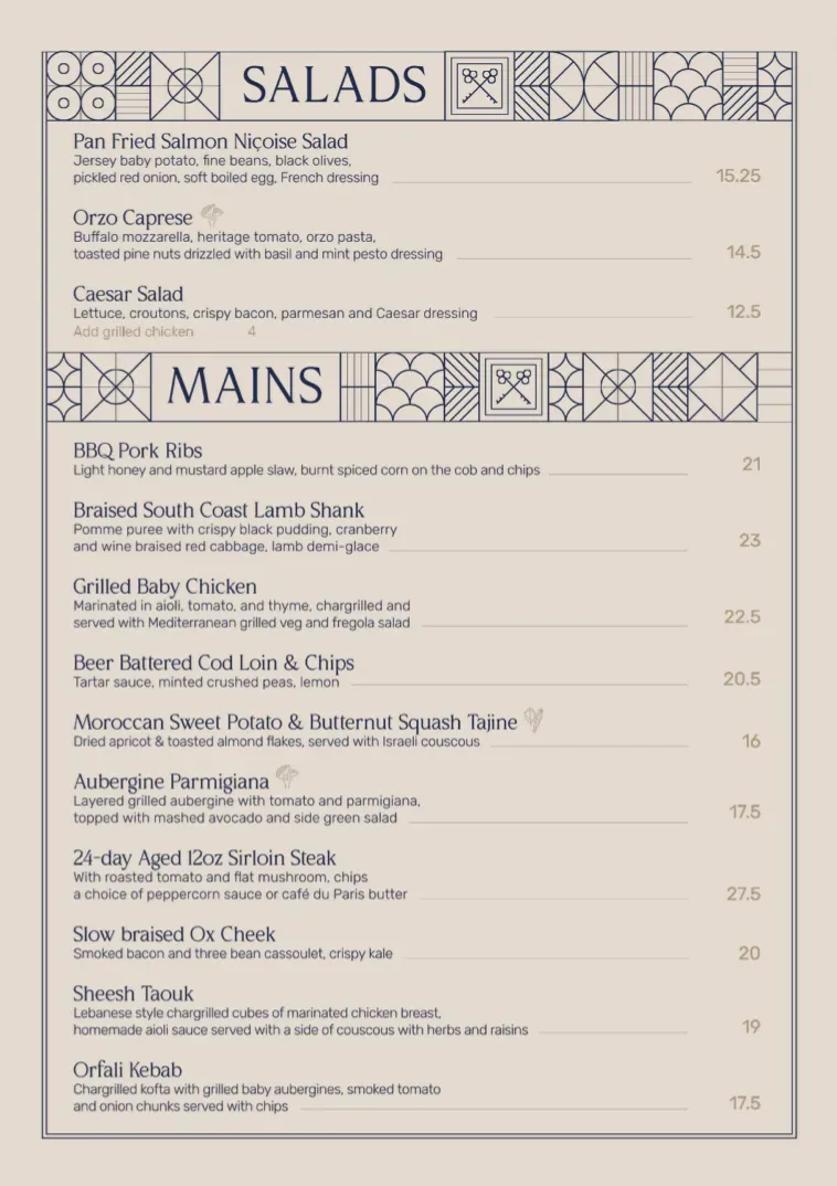 Menu 1