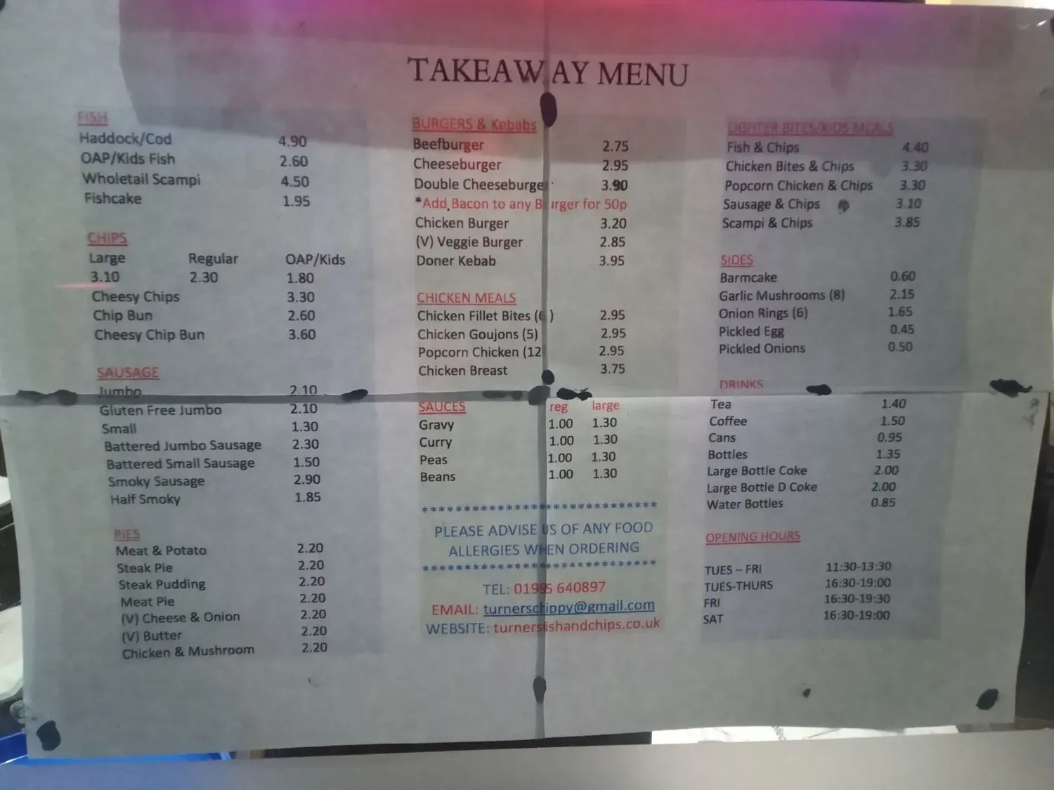 Menu 1