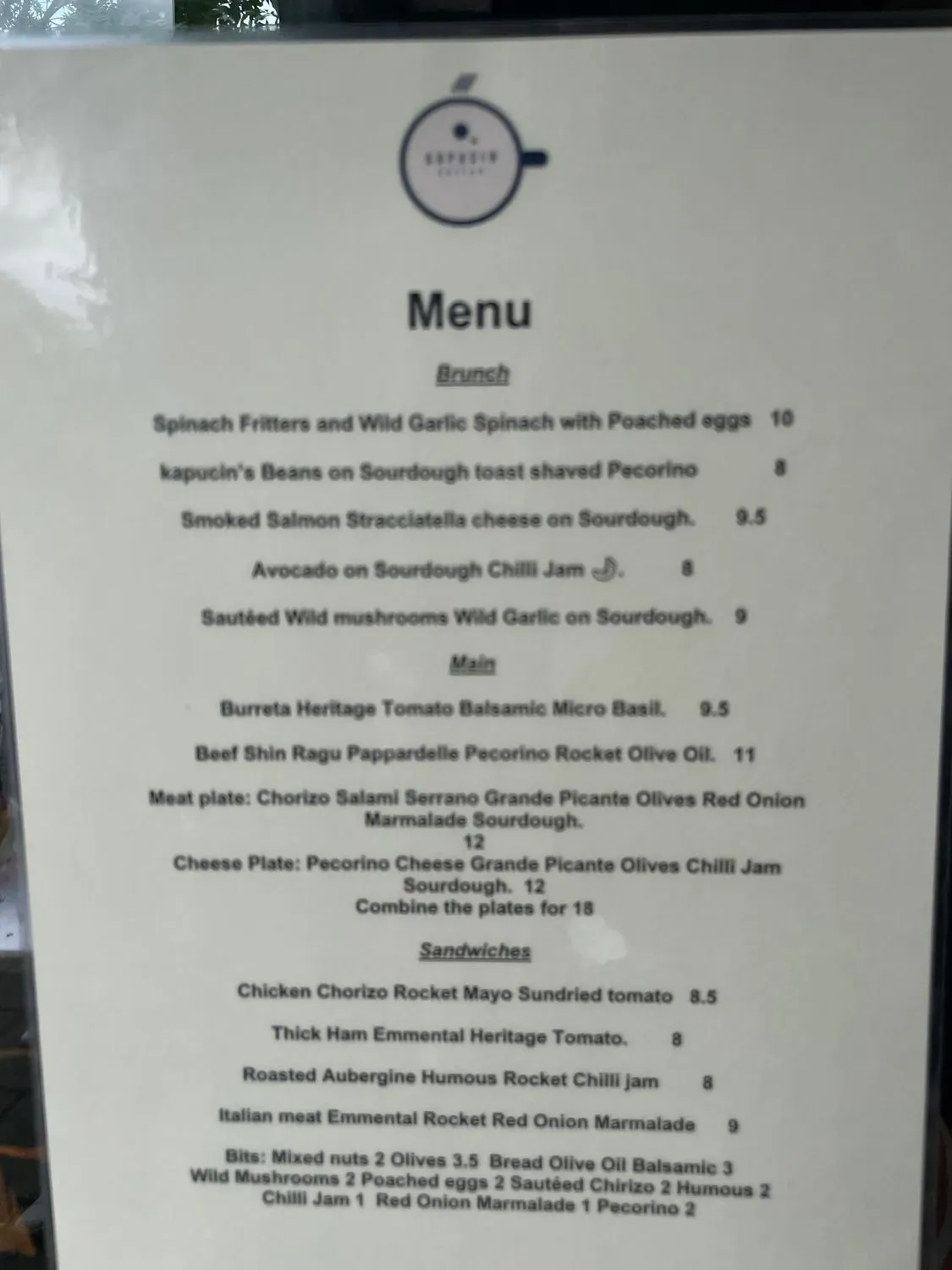 Menu 1