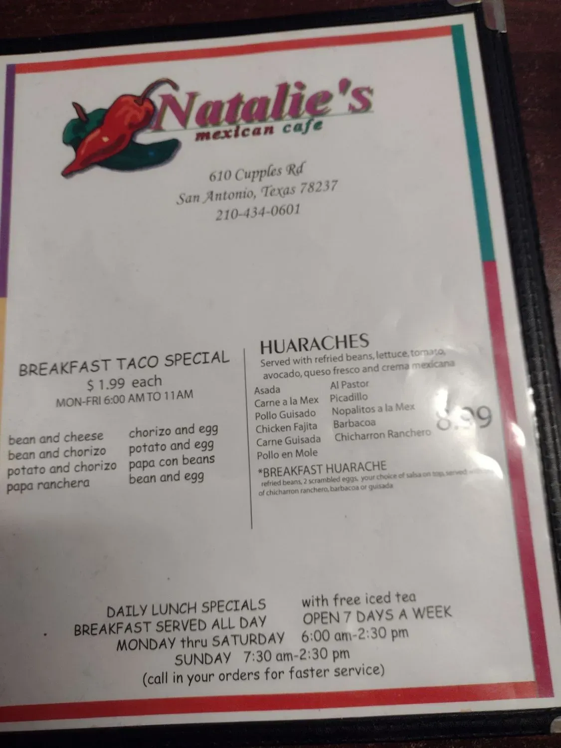 Menu 5