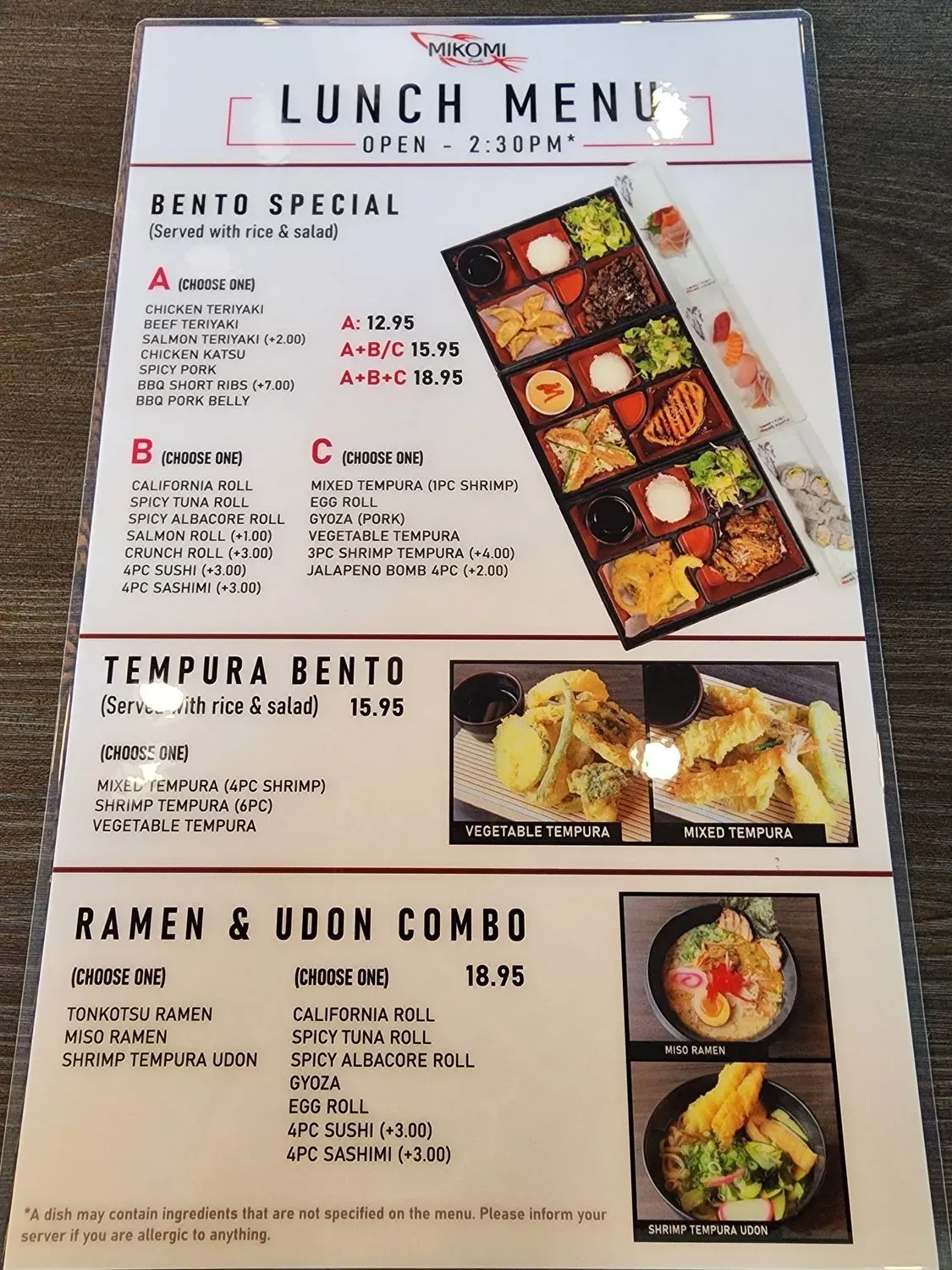 Menu 3