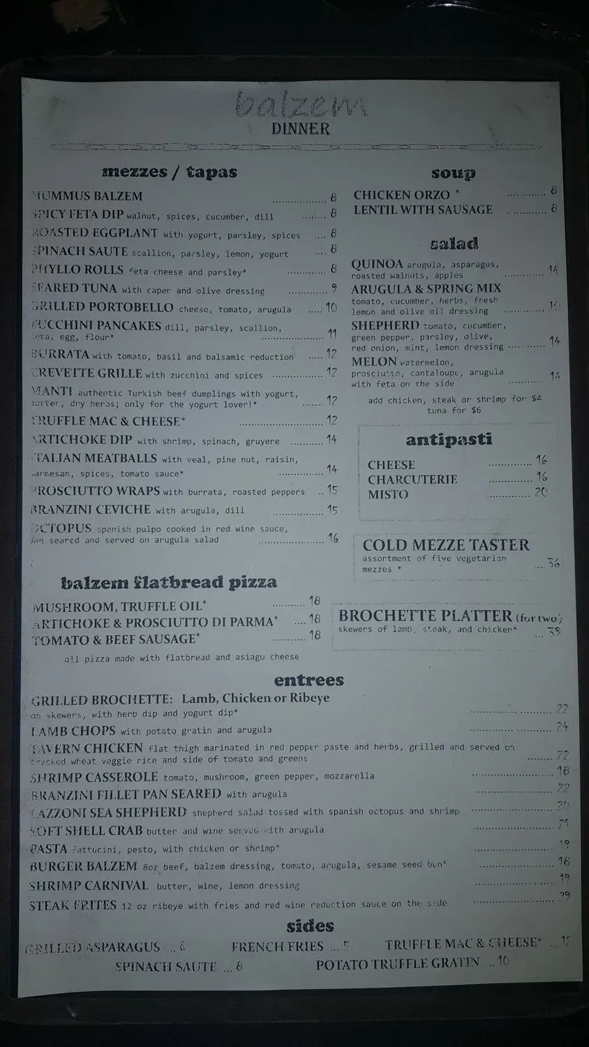 Menu 5