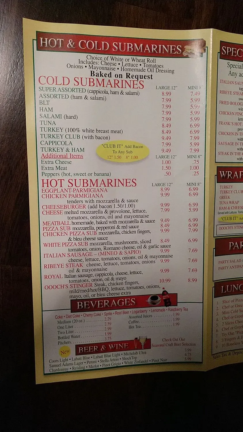 Menu 1