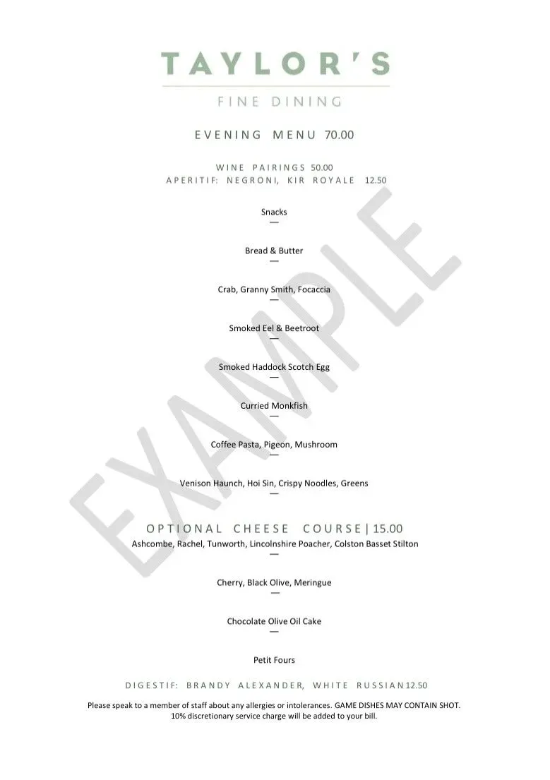 Menu 2