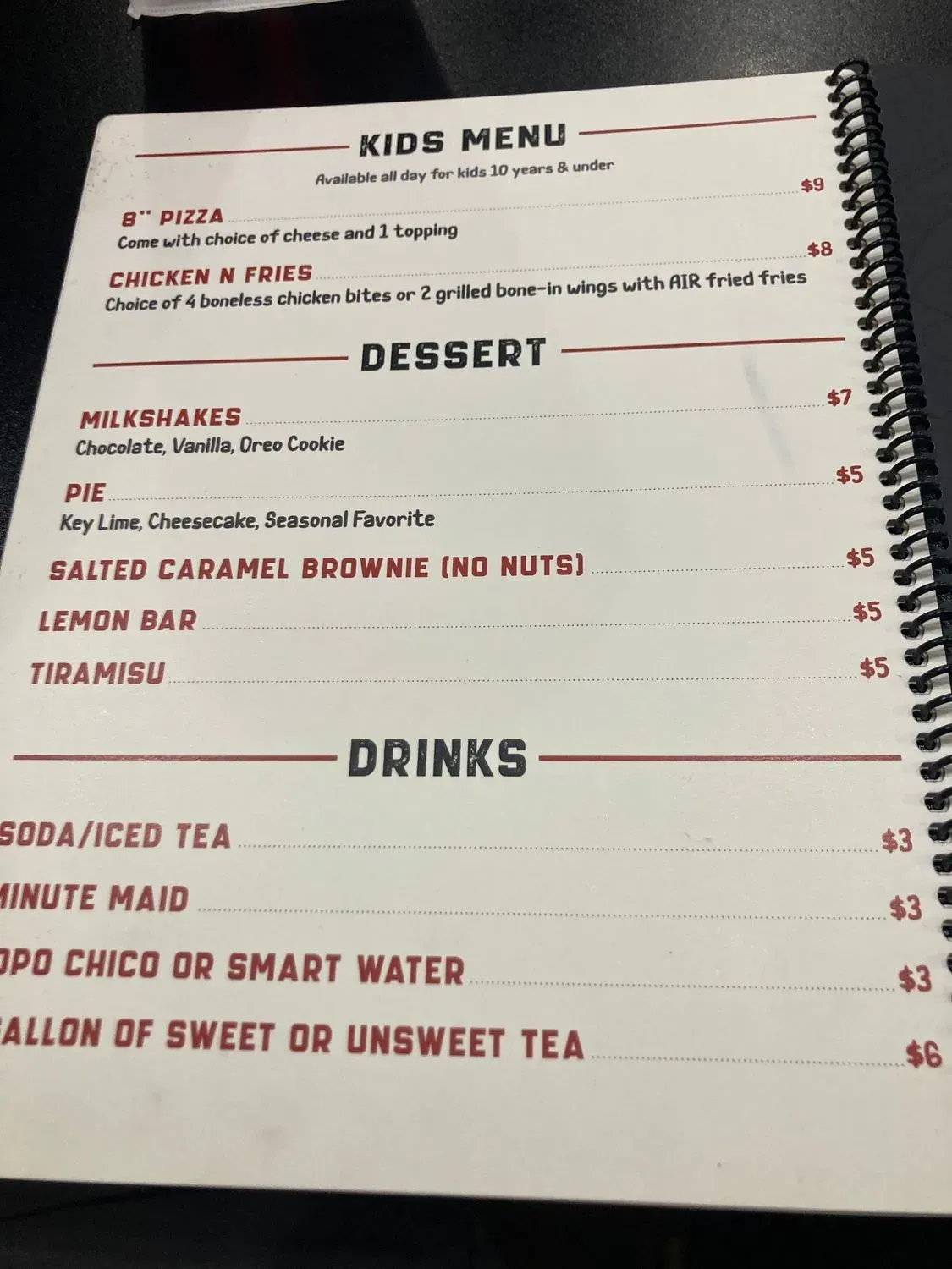 Menu 5