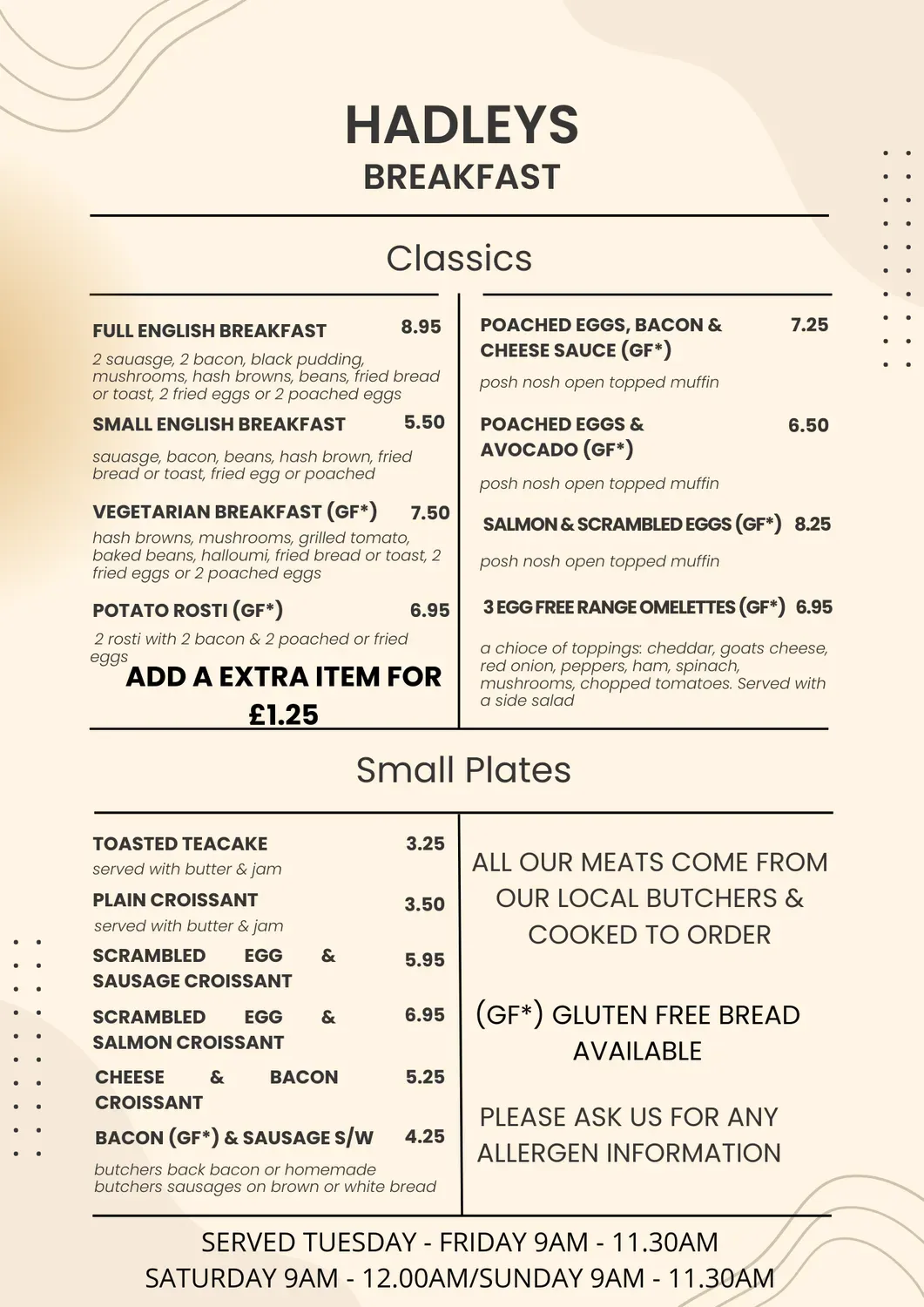 Menu 1