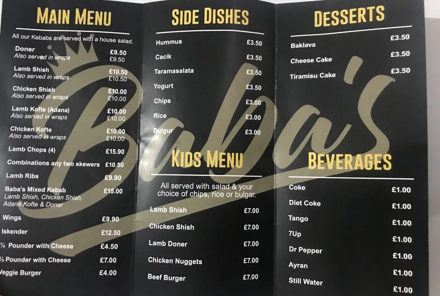 Menu 1