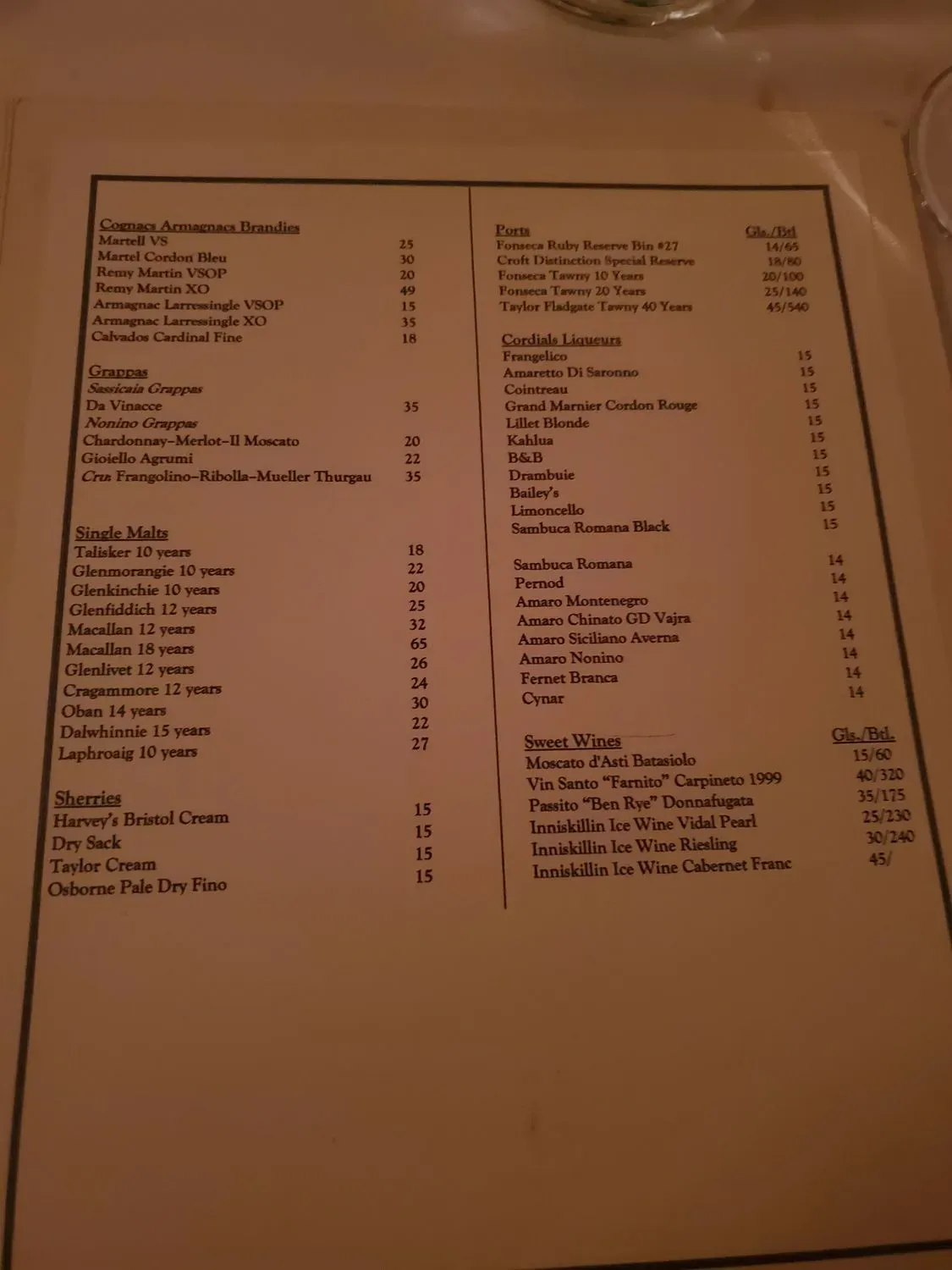 Menu 5