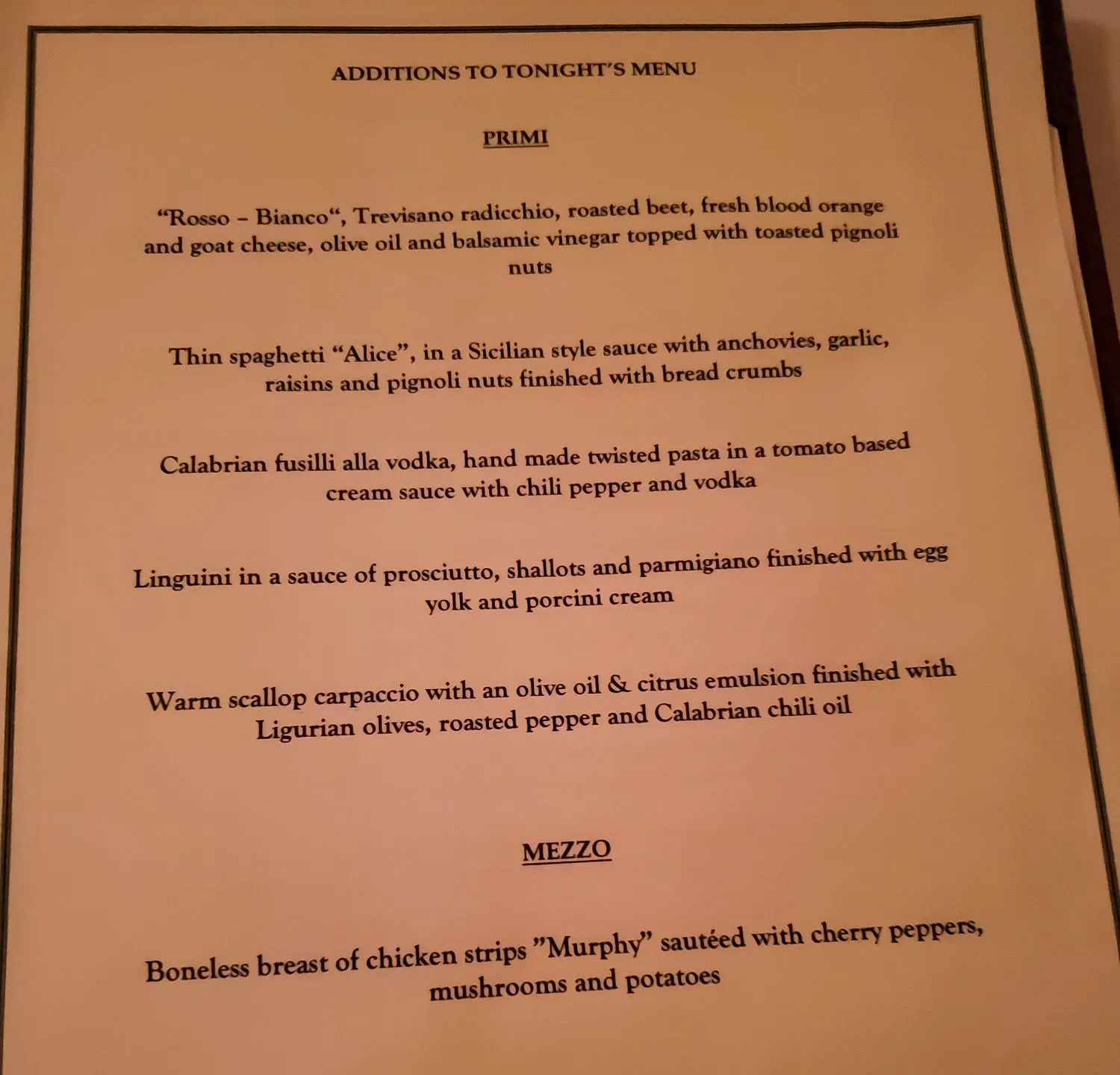 Menu 6