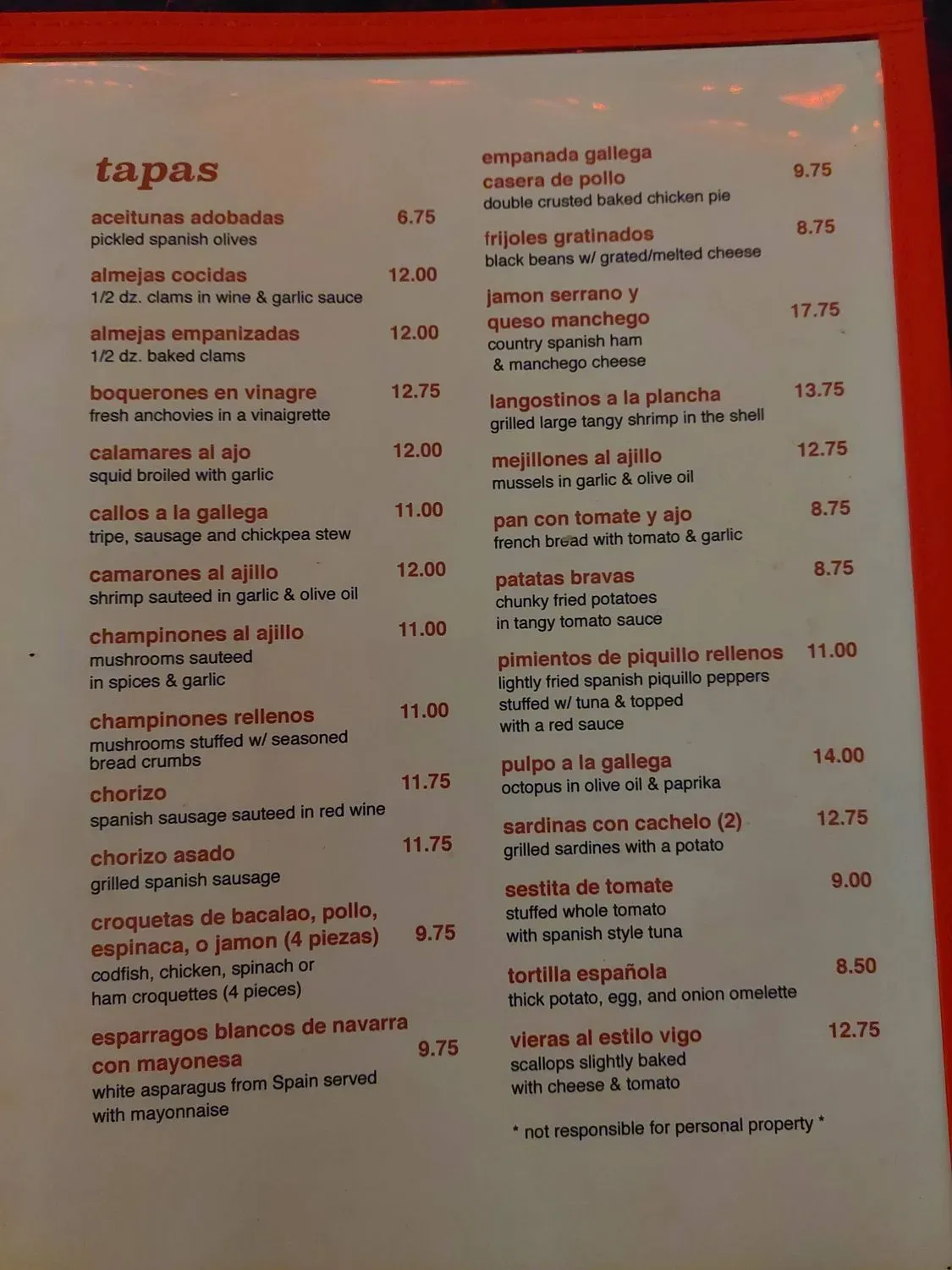 Menu 2