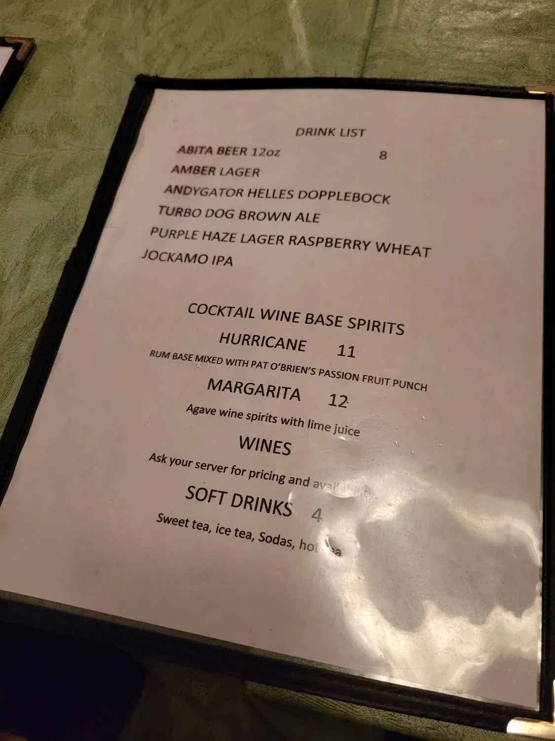 Menu 5