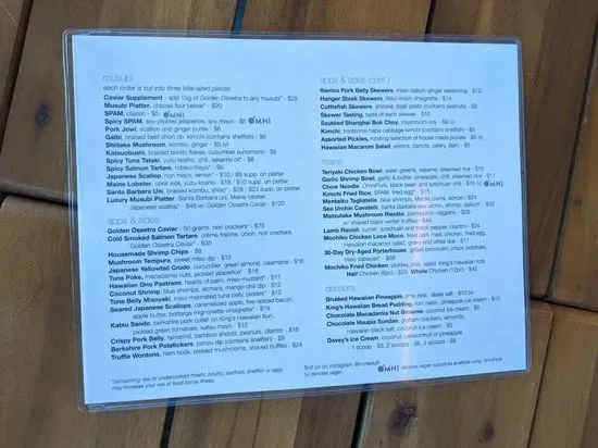 Menu 5