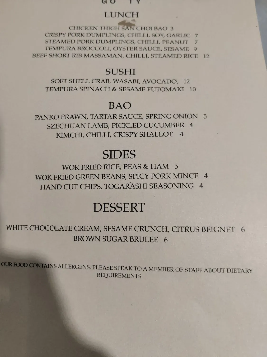 Menu 3