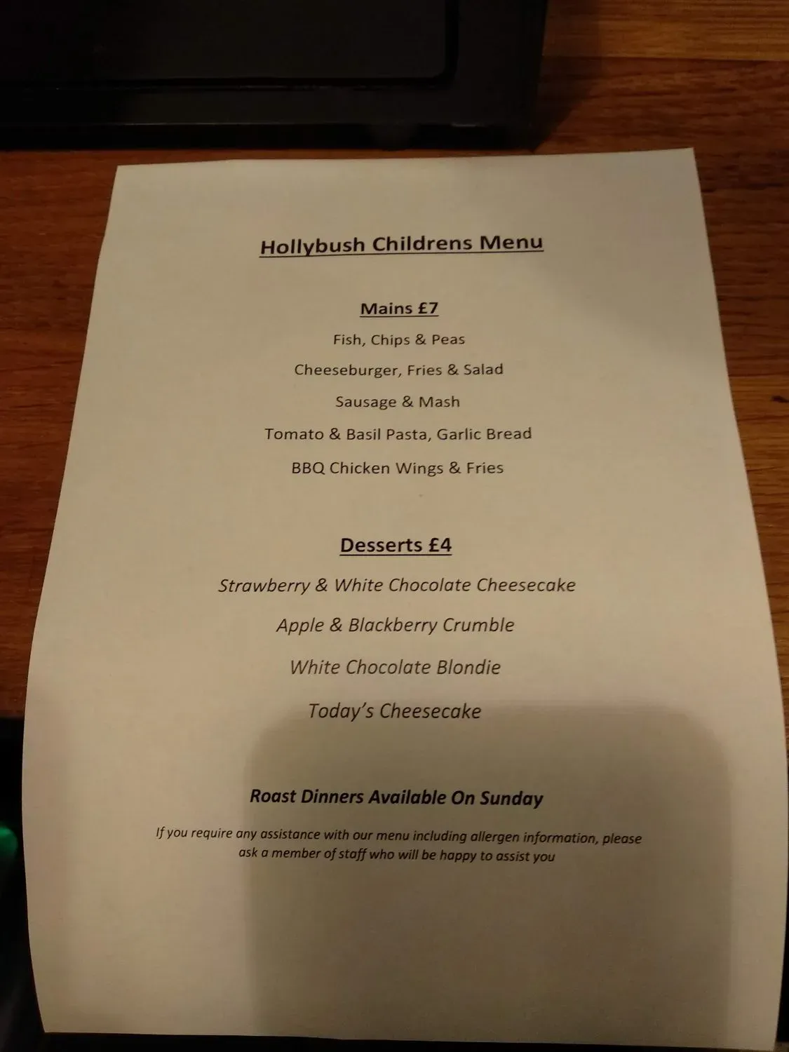 Menu 3