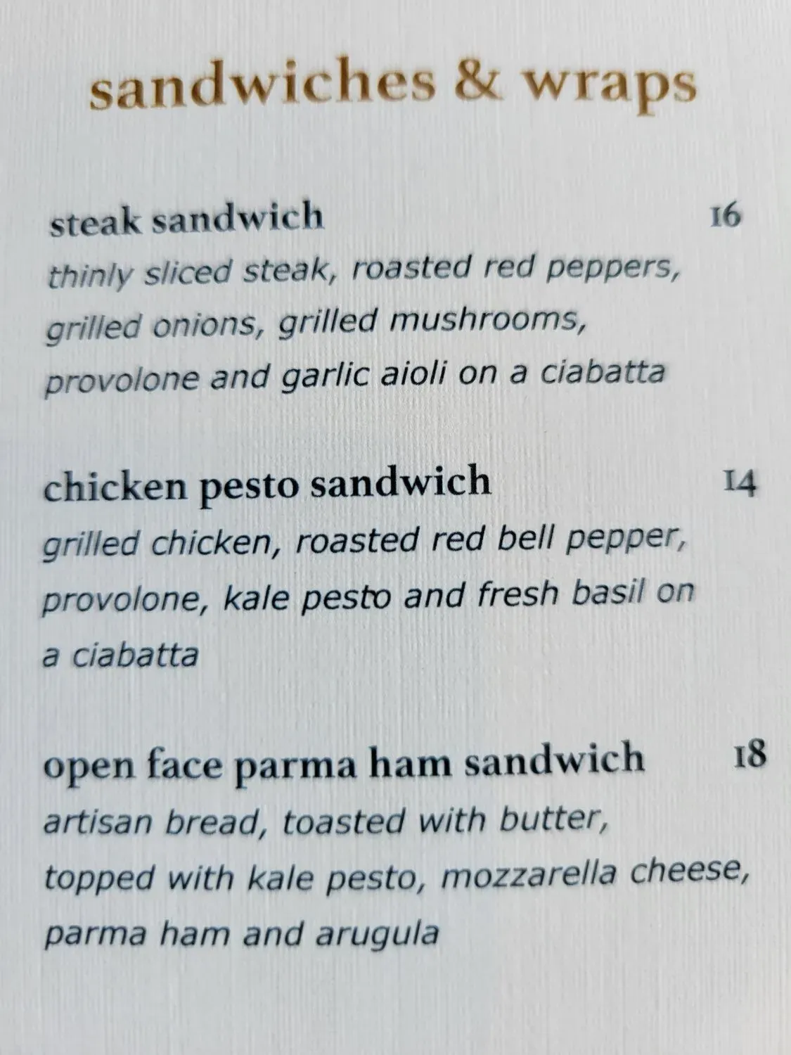 Menu 5