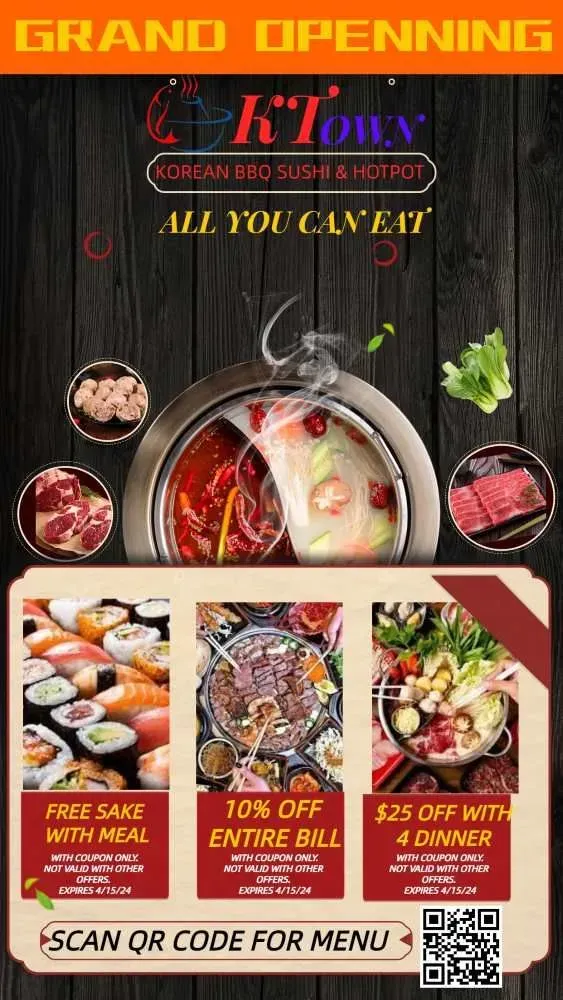 ktown korean bbq sushi and hotpot Menu - Updated November 2025