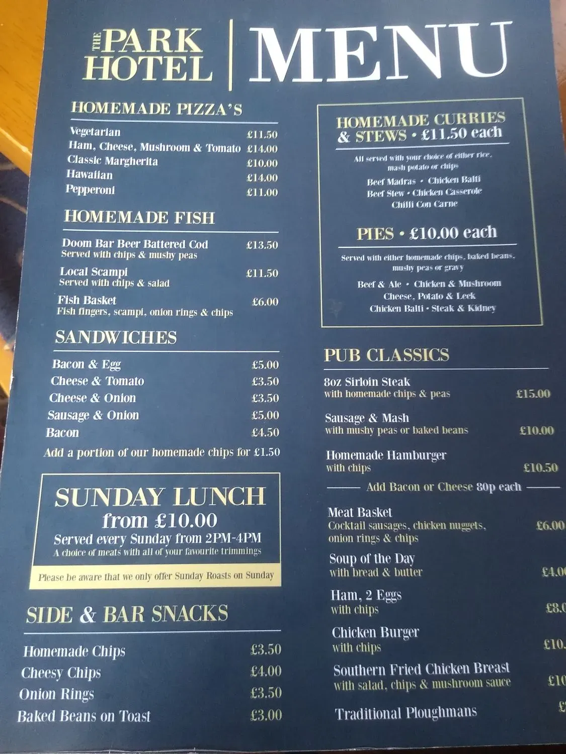 Menu 1