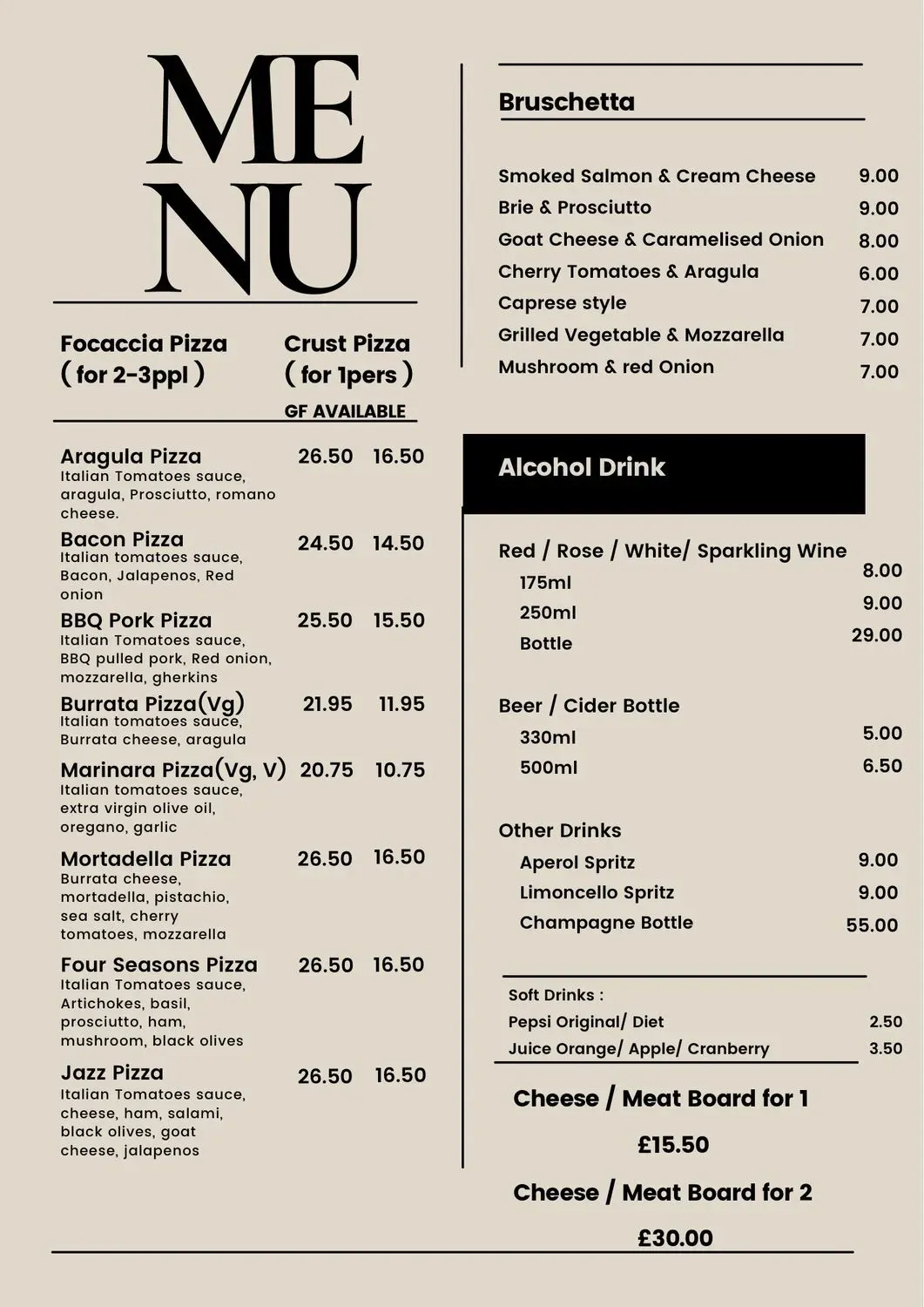 Menu 2