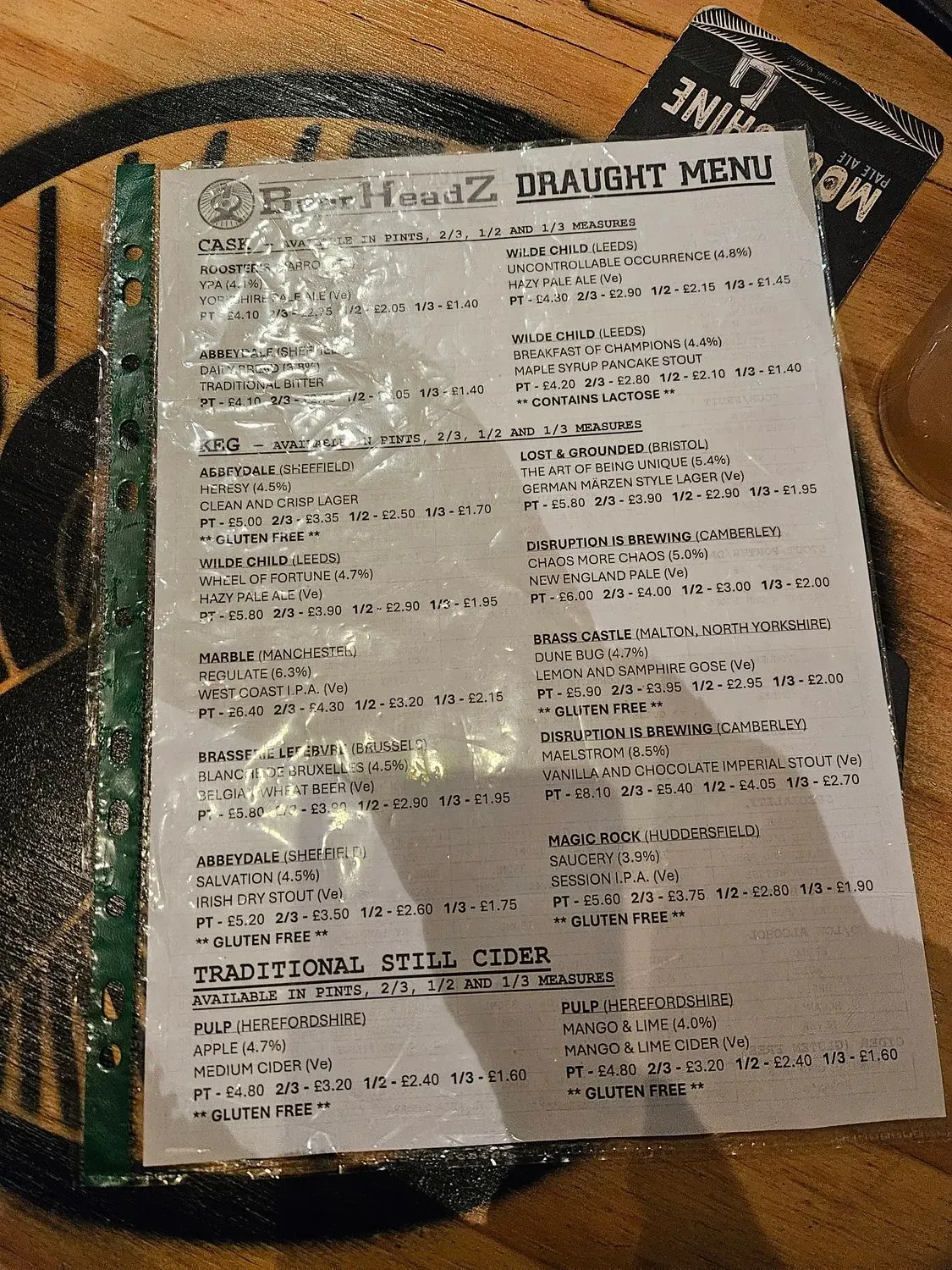 Menu 1