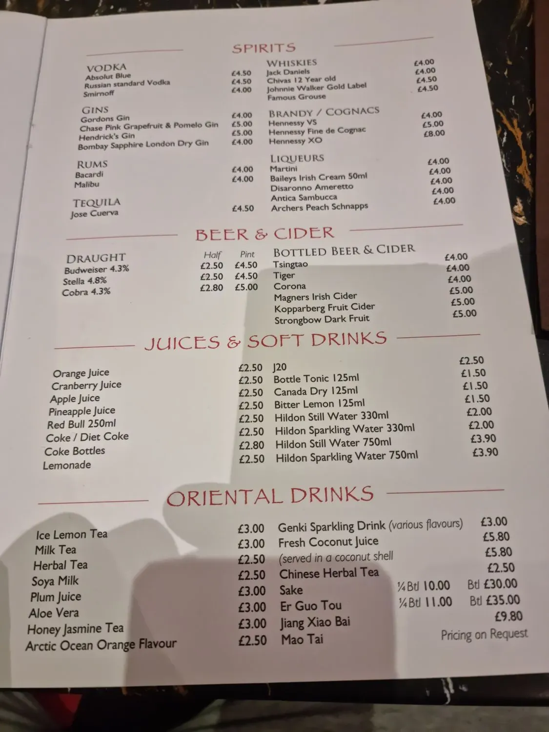 Menu 1