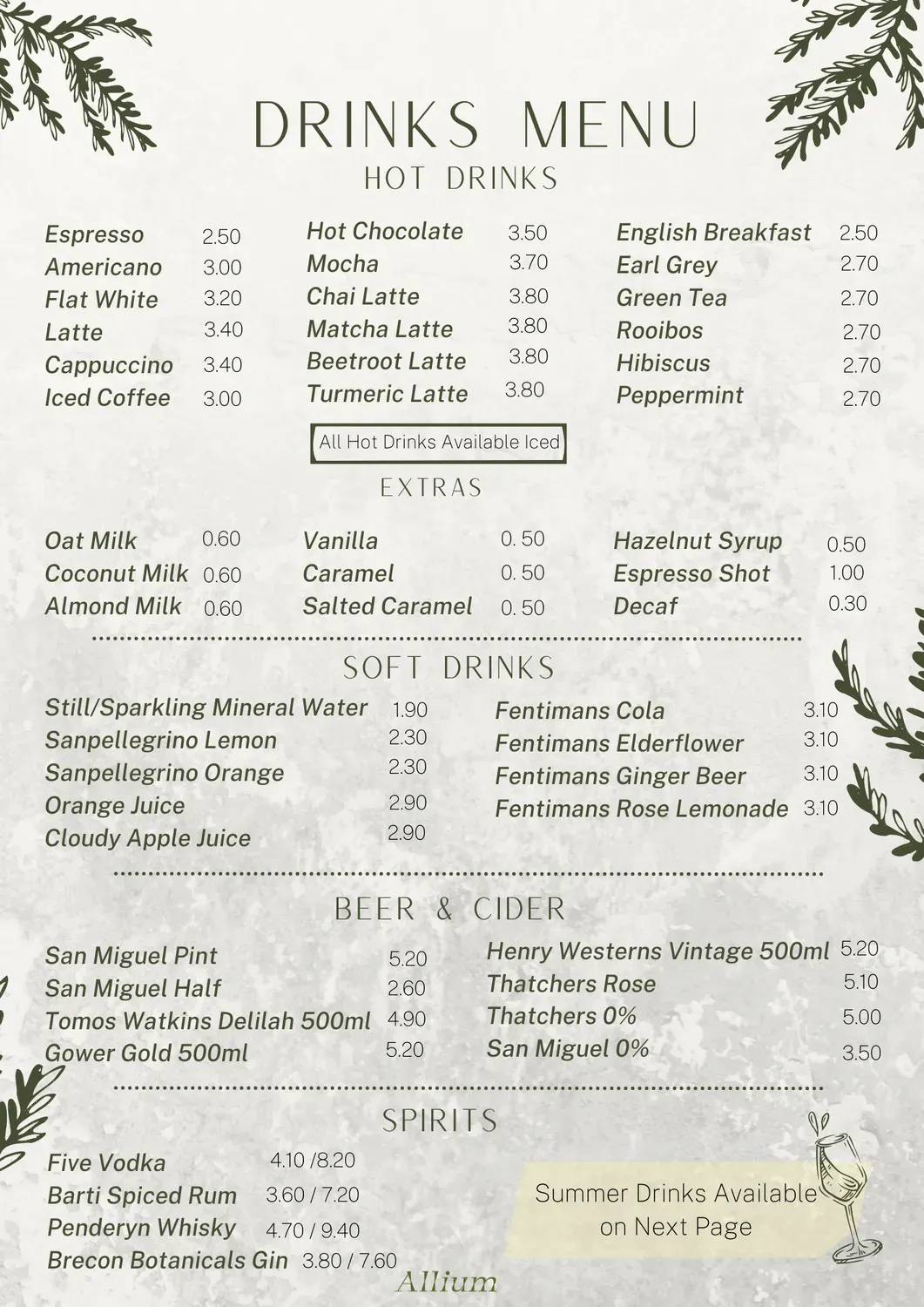 Menu 2