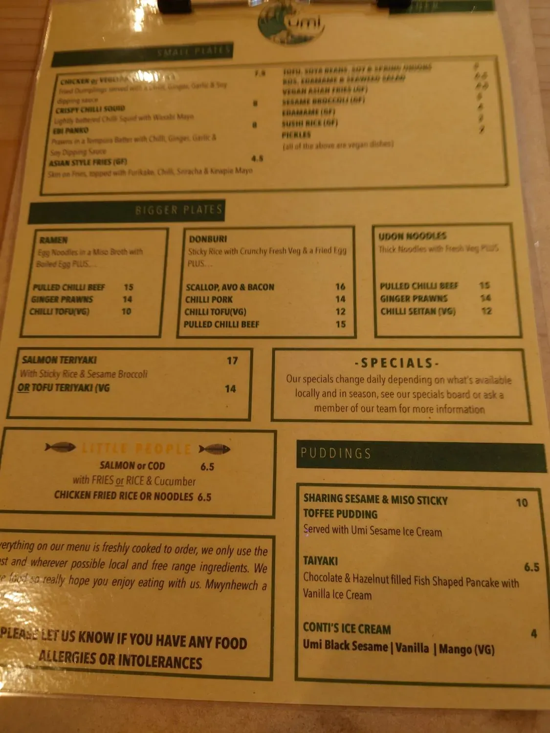 Menu 3