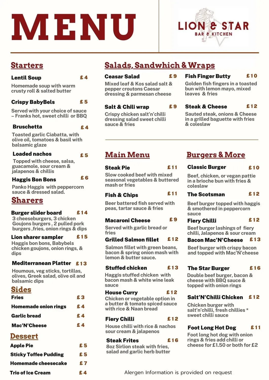 Menu 1