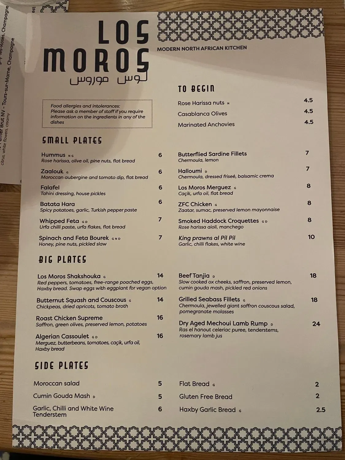 Menu 1