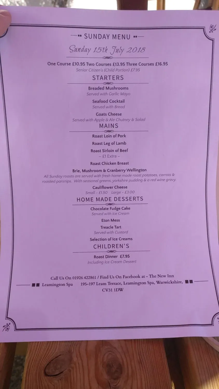 Menu 1