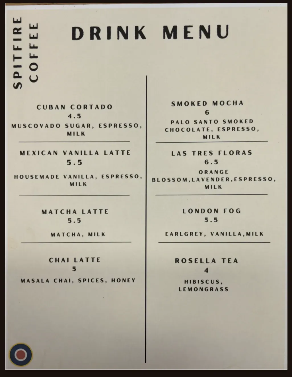 Menu 1