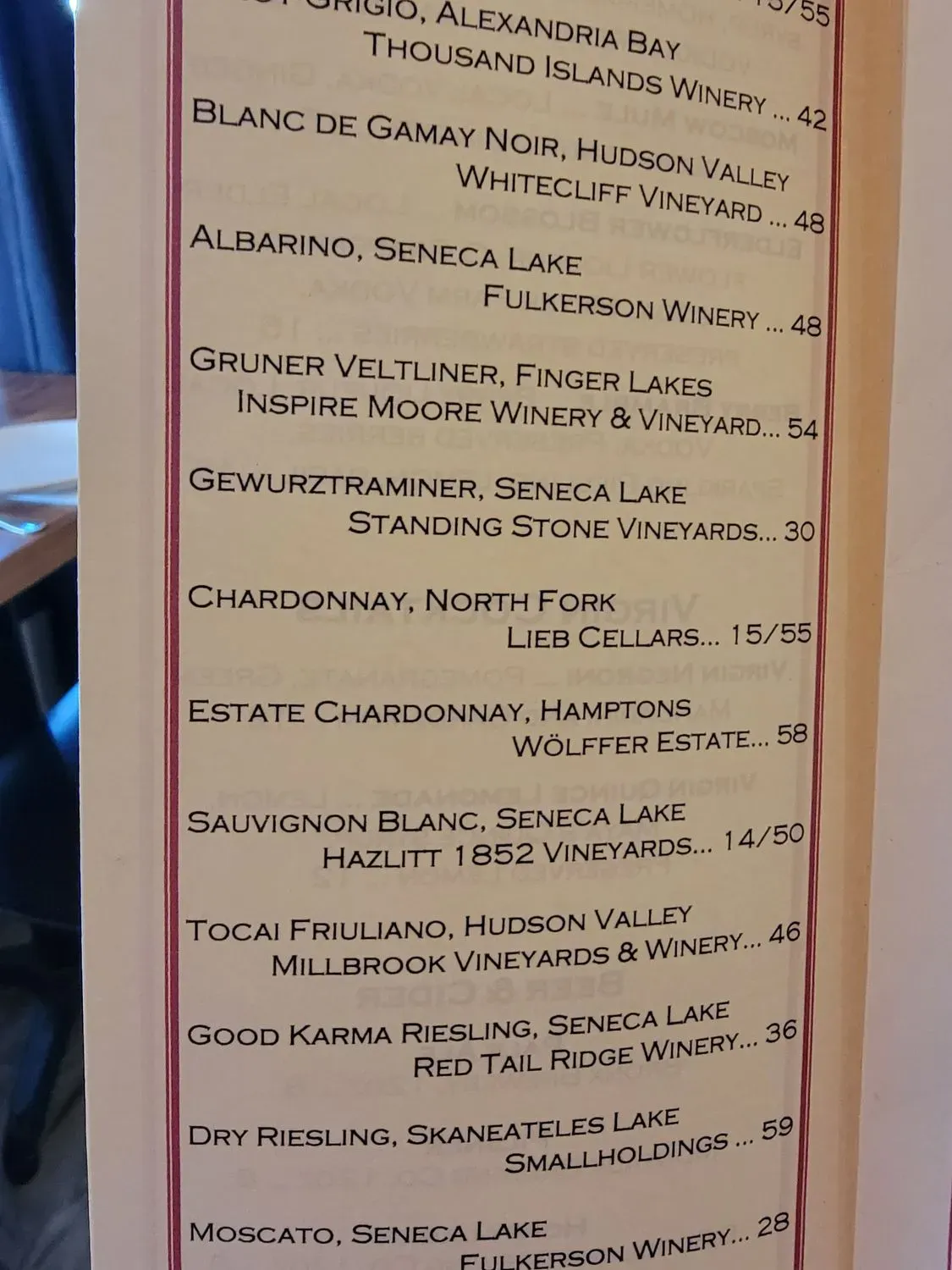 Menu 5