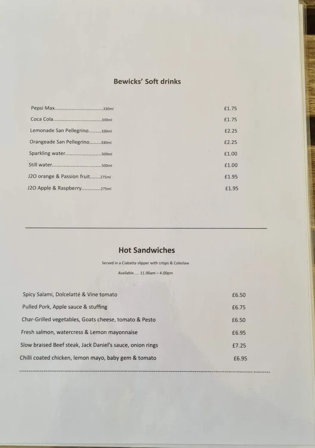 Menu 2