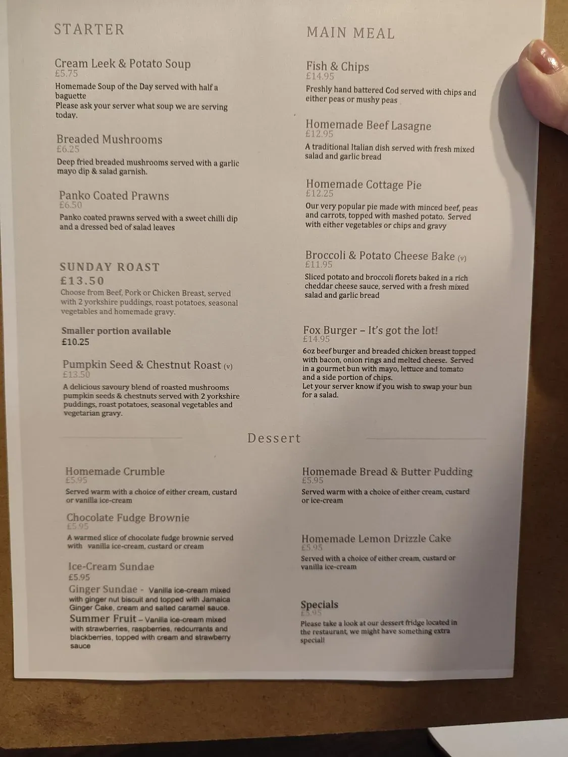 Menu 1