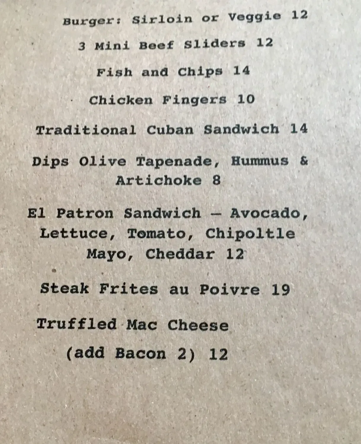 Menu 4