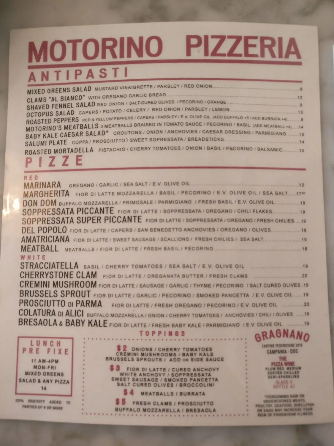 Menu 6