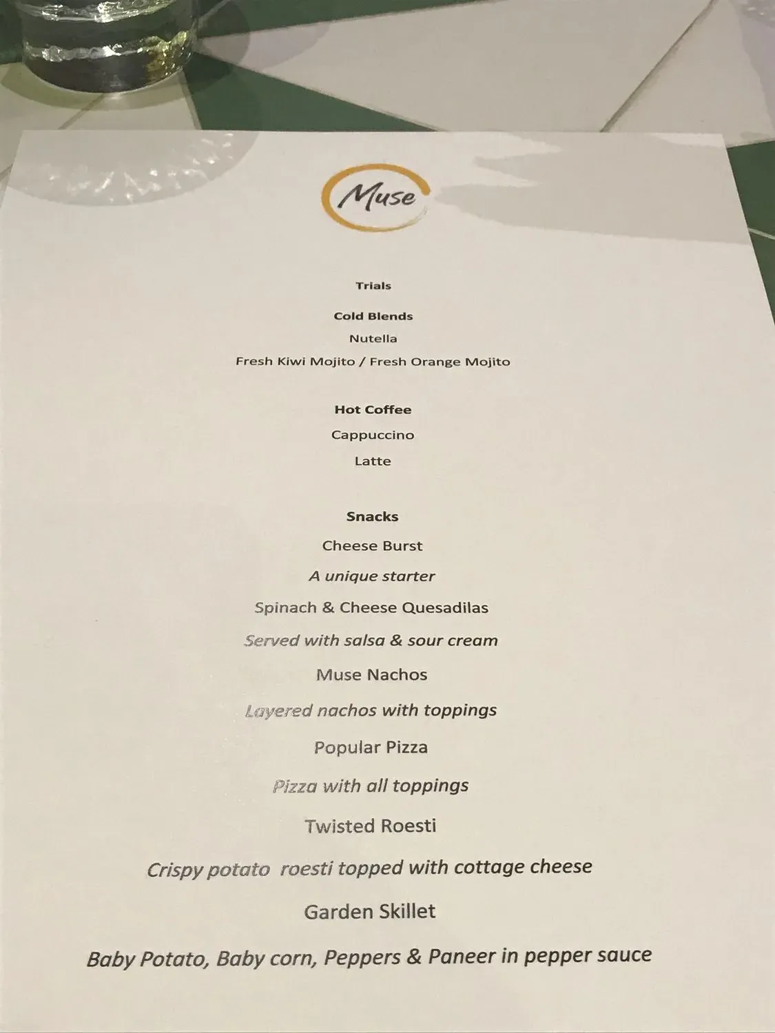 Menu 5