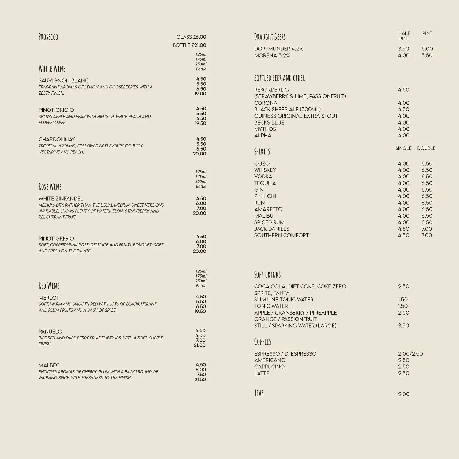 Menu 2