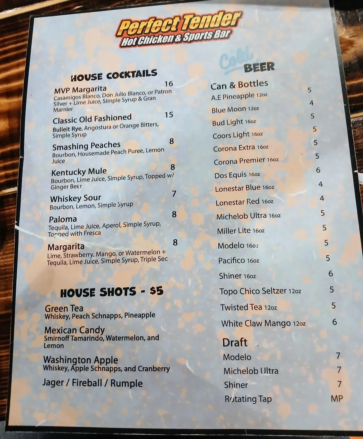 Menu 5