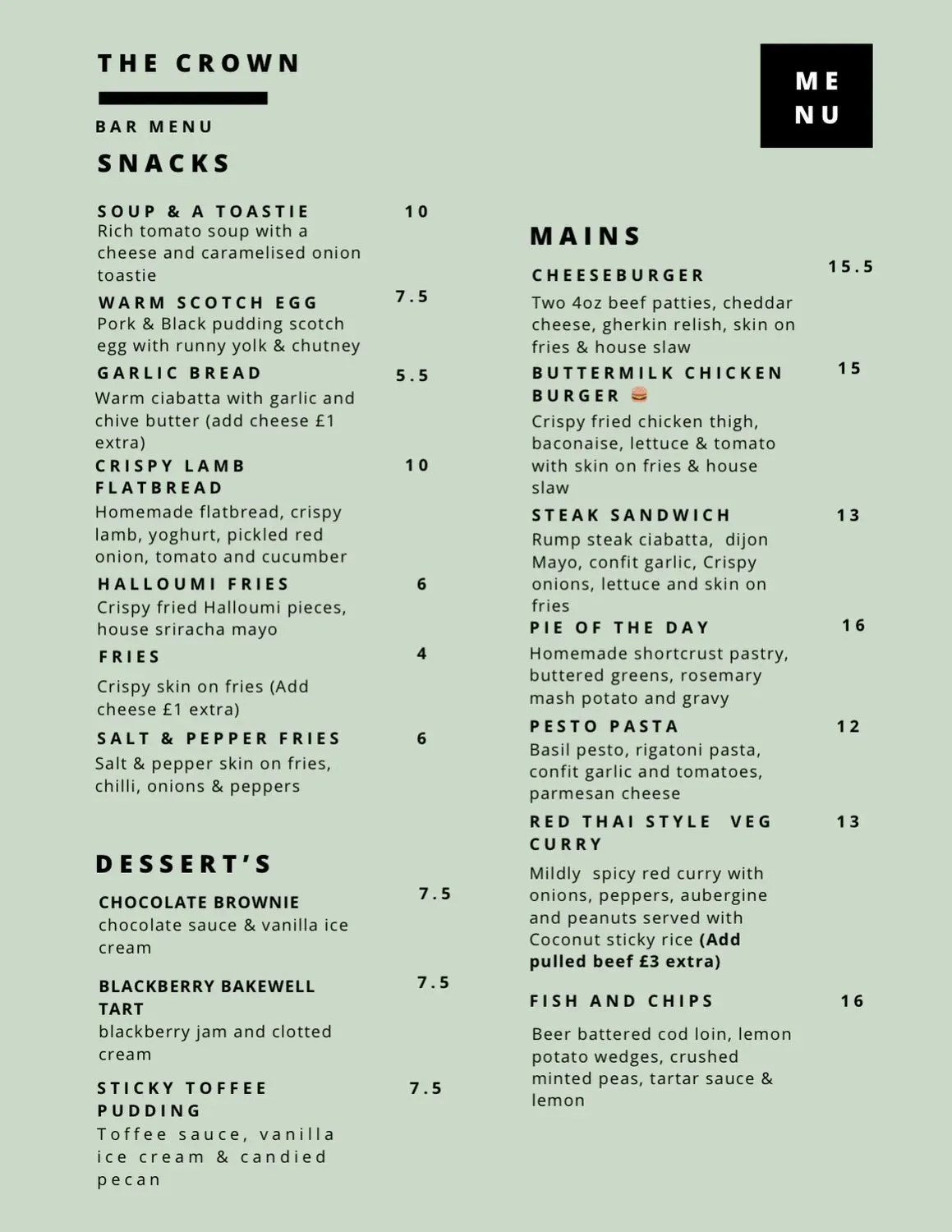 Menu 1